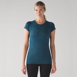 🩵Lululemon Swiftly Tech Short Sleeve Crew Dark Turqoise Size 6
